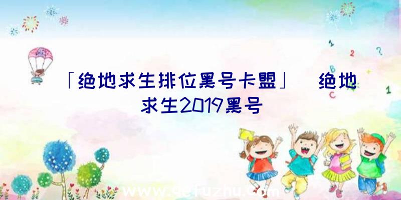 「绝地求生排位黑号卡盟」|绝地求生2019黑号